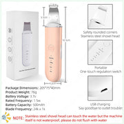 Ultrasonic Skin Scrubber Deep Face Cleaner - Beautytoon